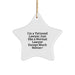 Funny Lawyer Gifts, I'm A Tattooed Lawyer Star Ornament, Unique Christmas Unique Gift Ideas for Men, Women, Friends, Family, Coworkers, Lawyers - Image 1