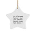 Funny Painter Gifts from Men to Friends - Unique Star Ornament for Christmas Decorations by I'm A Tattooed Painter Except Much Hotter. - Image 1