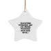 Funny Psychiatrist Gifts from Men for Women Friends Family - I'm A Tattooed Psychiatrist Star Ornament, Unique Christmas Decorations - Image 1