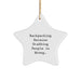 Funny Backpacking Gifts for Men from Friends, Star Ornament with Backpacking Because Stabbing People Is Wrong., Christmas Unique Gifts - Image 1