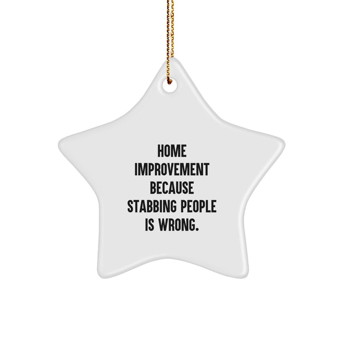 Funny Home Improvement Star Ornament Gifts for Women from Men for Christmas Unique Gift Ideas - Image 1