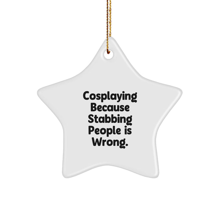 Funny Cosplaying Star Ornament Gifts from Friends and Family for Cosplayers on Christmas Unique Decorations - Image 1