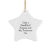 Funny Tonkinese Cat Lover Gifts from Family for Christmas Unique Star Ornament - Image 1