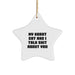 Funny Korat Cat Gifts from Friends - My Korat Cat And I Talk Shit About You Star Ornament for Korat Cat Lovers - Christmas Unique Gifts for Family - Image 1