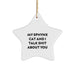 Sphynx Cat Lovers' Funny Christmas Unique Gift, 'My Sphynx Cat And I Talk Shit About You' Star Ornament, Unique Gifts from Friends to Family - Image 1