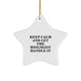 Keep Calm And Let The Biologist Handle It, Funny Biologist Christmas Unique Gifts, Star Ornament for Biologist Friends, Gifts from Family, Christmas Unique Gifts for Biologist Men - Image 1