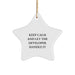 Funny Developer Gifts from Friends for Developer Christmas Unique Star Ornament Keep Calm And Let The Developer Handle It Quote - Image 1