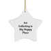 Art Collecting Gifts from Friends - Star Ornament, 'Art Collecting Is My Happy Place' Christmas Decor, Unique Gifts for Women, Men, Family, Coworkers - Image 1