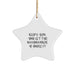 Funny Woodworker Christmas Star Ornament, Gifts from Men, Women, Friends, Family to Woodworker, Woodworkers, Star Enthusiasts, Keep Calm And Let The Woodworker Handle It - Image 1