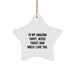 Funny Pappy Gifts from Men, Christmas Unique Star Ornament for Him, To My Amazing Pappy Never Forget How Much I Love You - Image 1