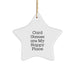 Card Games Star Ornament Gifts from Friends for Card Games Lovers - 'Card Games Are My Happy Place' Christmas Decor - Image 1