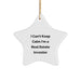 Funny Real Estate Investor Christmas Unique Gifts from Friends for Men, Women, and Coworkers - 'I Can't Keep Calm I'm A Real Estate Investor' Star Ornament - Image 1