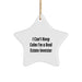 Funny Real Estate Investor Star Ornament Gifts from Friends for Christmas Unique Star Shaped Decorations - Image 1