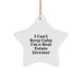 Funny Real Estate Investor Star Ornament Gifts from Friends for Real Estate Investor Men Christmas Unique Ornaments Inspired I Cant Keep Calm I'm A Real Estate Investor - Image 1