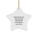 Funny Bonus Dad Gifts - Star Ornament with 'My Dear Bonus Dad, Always Remember How Much I Love You.' Quote for Christmas Unique Gifts from Family - Image 1