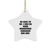 Fun Inspirational Aerospace Engineer Star Ornament Gifts from Friends for Christmas Unique Gifts - Image 1