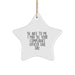 Funny Compliance Officer Gifts for Men from Friends, Star Ornament Be Nice To Me Inspirational Quote, Christmas Unique Star Decorations - Image 1