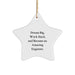 Inspirational Gifts for Engineer Friends and Family with Funny Dream Big Star Ornament, Christmas Unique Gifts from Men and Women - Image 1