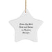 Funny Manager Gifts for Men Star Ornament - Dream Big Work Hard, Become Amazing - Christmas Decoration - Image 1