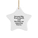 Gifts for Nurses, Star Ornament, Inspired by 'Dream Big, Work Hard, And Become An Amazing Nurse.' - Christmas Unique Gifts from Friends and Family - Image 1