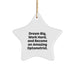 Funny Optometrist Gifts for Men, Women, Friends, and Coworkers - Star Ornament with Inspirational Quote - Gifts from Family, Friends, and Colleagues for Christmas Unique Decor - Image 1