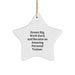 Funny Quote Personal Trainer Gifts from Friends for Christmas Unique Star Ornament - Image 1