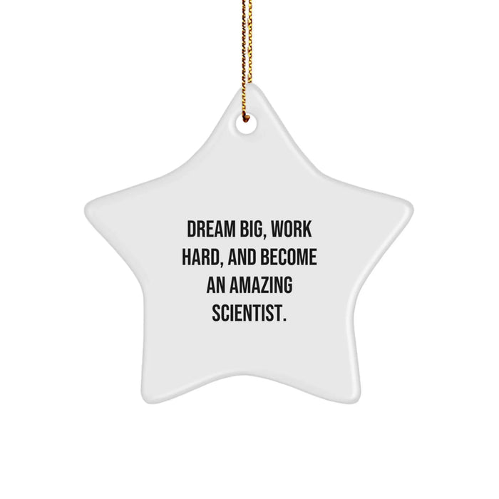 Funny Scientist Star Ornament Gifts from Friends for Scientist Men on Christmas Unique Gifts - Image 1
