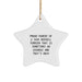 'Proud Parent of a Jack Russell Terrier' Star Ornament, Funny Christmas Unique Gifts for Friends from Men, Women, and Family, Gifts for Jack Russell Terrier Dog Lovers, Unique Star Shaped Decor - Image 1