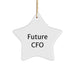 Funny Quote CFO Gifts, Star Ornament for Future CFO, Christmas Unique Gifts from Friends to Family - Image 1
