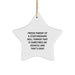 Funny Staffordshire Bull Terrier Dog Lover Gifts from Men - Gifts for Staffordshire Bull Terrier Dog Owners, Christmas Unique Gifts, Star Ornament, Proud Parent Quote - Image 1