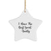 Funny Aunty Gifts from Family - Star Ornament with 'I Have The Best Great Aunty' Quote, Christmas Unique Gifts for Women - Image 1