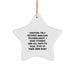Funny Nuclear Technologist Christmas Star Ornament Gifts from Friends to Family - Image 1