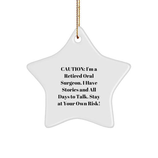 Funny Oral Surgeon Star Ornament Gifts from Friends, Perfect for Men, Women, Coworkers, Family this Christmas Unique - Image 1