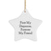 Funny Stepmom Gifts, Christmas Unique Star Ornaments for Stepmom, 'First My Stepmom, Forever My Friend' - Image 1