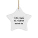 Funny British Shorthair Cat Dad Star Ornament Gifts from Men to Family for Christmas Unique - Image 1