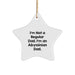 Abyssinian Cat Dad Funny Star Ornament, Gifts from Men or Women for Abyssinian Cat Owners at Christmas Time, Star Shaped Decoration - Image 1