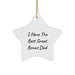 Funny Bonus Dad Gifts for Christmas - I Have The Best Great Bonus Dad Star Ornament Gifts from Family to Bonus Dad - Image 1