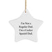Cocker Spaniel Dad Star Ornament, Funny Quote for Dog Lover Gifts, Christmas Unique Ornaments for Cocker Spaniel Dog Owners, Gifts from Dad, for Cocker Spaniel Dog - Image 1
