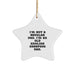 Funny Old English SheepDog Parent Gifts, Star Ornament for Christmas, I'm Not A Regular Dad. - Image 1