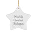 Funny World's Greatest Biologist Star Ornament Gifts for Biologists from Friends, Coworkers, or Family - Unique Christmas Memorable Presents - Image 1