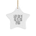 Funny Actuary Gifts from Friends - White Star Ornament for Favorite Actuary, 'I Love How We Don't Have To Say Out Loud That I'm Your Favorite Actuary' Christmas Unique Gifts for Actuary - Image 1