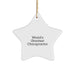 Chiropractor Gifts from Friends - World's Greatest Chiropractor Star Ornament for Christmas - Image 1