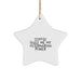 Funny Veterinarian Christmas Star Ornament, Gifts from Friends and Family to the Veterinarian Who Gives Me My Power - Image 1