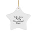 Funny Vice-principal Gifts from Friends for Vice-principal - Christmas Unique Star Ornament - Coffee Gives 'em Power - Image 1