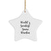 Funny World's Greatest Game Warden Gifts for Him - Star Ornament from Friends - Christmas Unique Gifts - Image 1