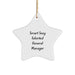Gifts for General Managers - Smart Sexy Talented General Manager Star Ornament, Funny Quote, Christmas Unique Gifts from Friends, Family, Coworkers - Image 1