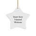 Funny Smart Sexy Talented Waitress Christmas Unique Gifts from Men to Women Friends Family Star Ornament - Image 1