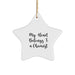 Funny Chemist Gifts - Star Ornament My Heart Belongs To A Chemist - Christmas Unique Gifts from Men to Chemist Friends - Image 1