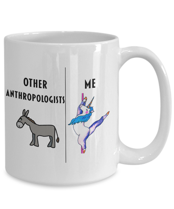 Anthropologist Coffee Mug, Funny Anthropologist Cup, Gift For Anthropologist, Anthropologist Unicorn Mug