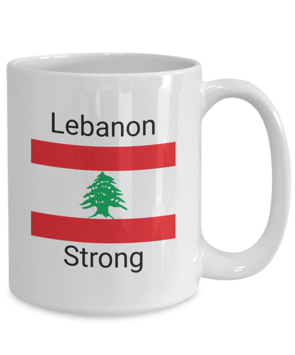 Lebanon Coffee Mug, Lebanese Gift - Lebanon Strong